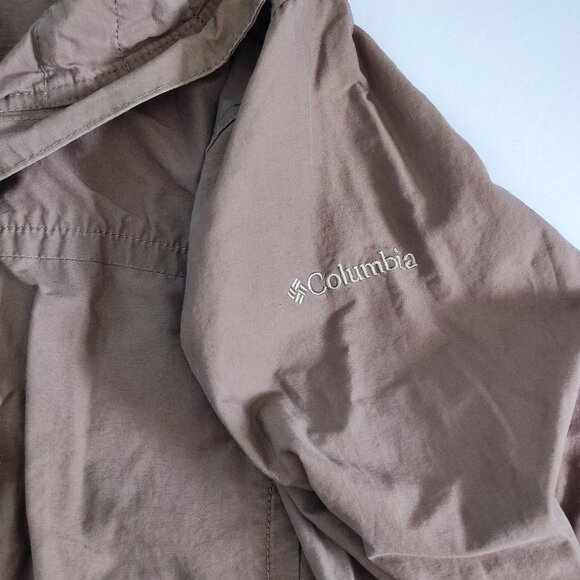 Columbia outdoor light jacket with hood brown women's size XL - Picture 6 of 11